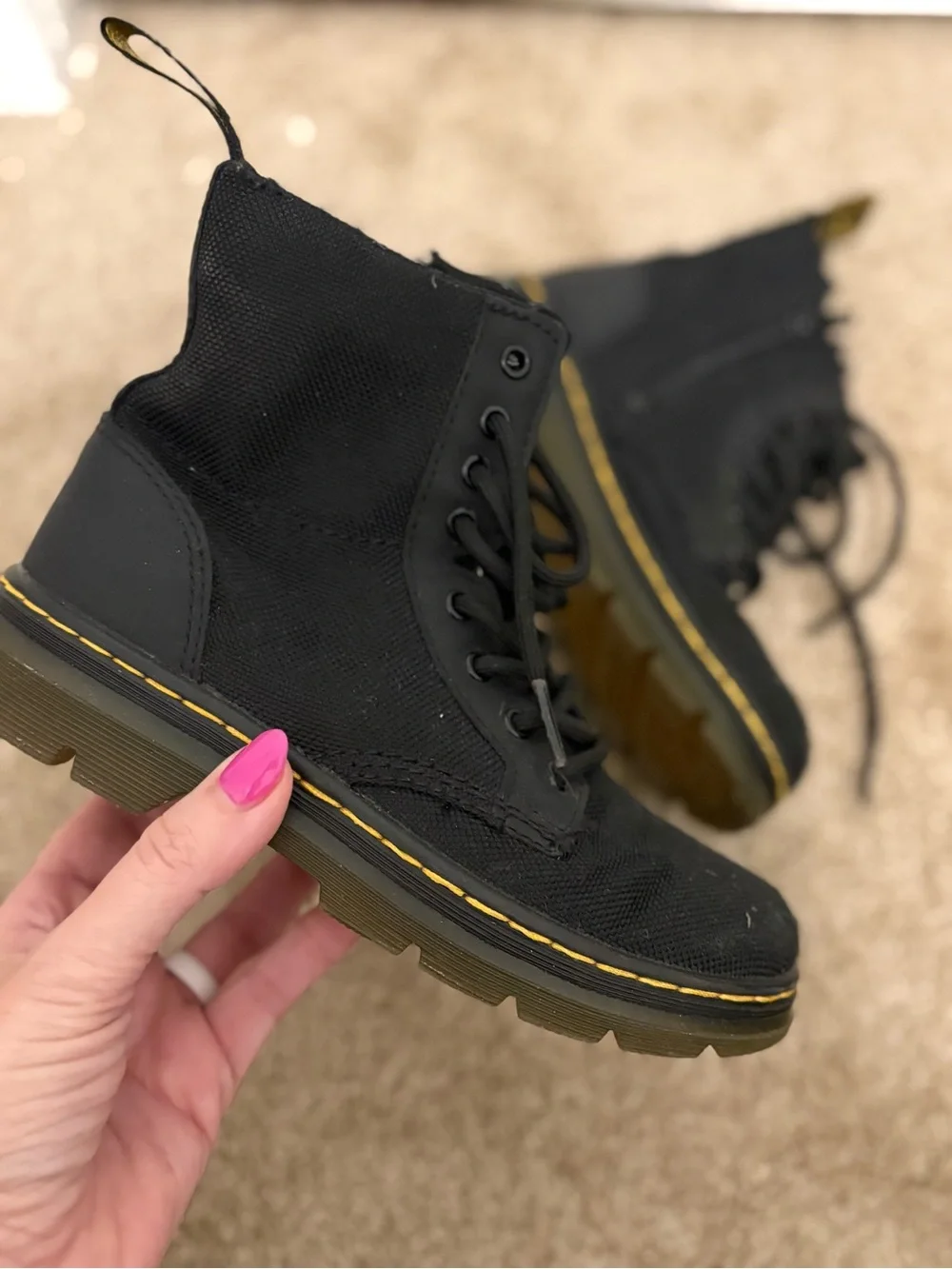 Dr. Martens Junior Combs Extra Tough Poly Casual Boots Unisex Size 13